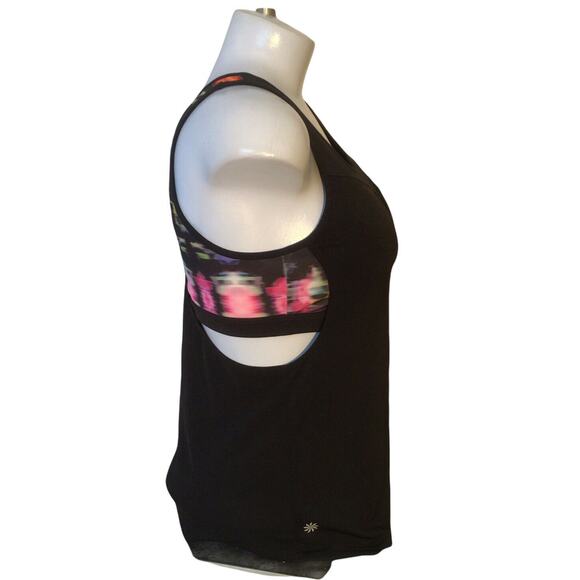 Athleta freedom supercharged tank & Sports Bra black & Multicolor Women’s S - Picture 5 of 10